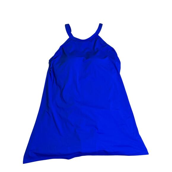 Lands’ End Women’s Blue Swim Dress Size 14 – LYCRA Xtra Life Fabric NWT - Picture 2 of 12